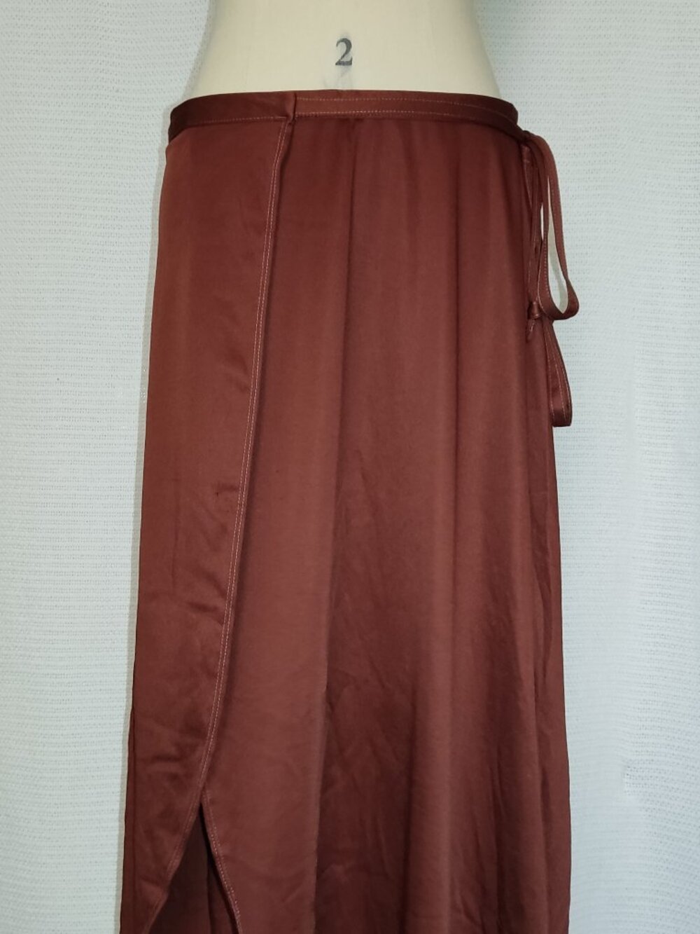 Vintage brown wrap skirt‎